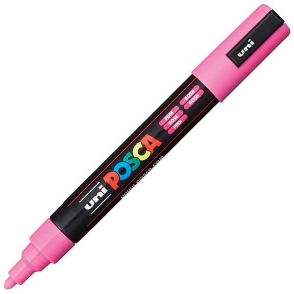 Uni Posca Pink Paint Marker Pen Bullet Medium PC5 MP OfficeMax NZ