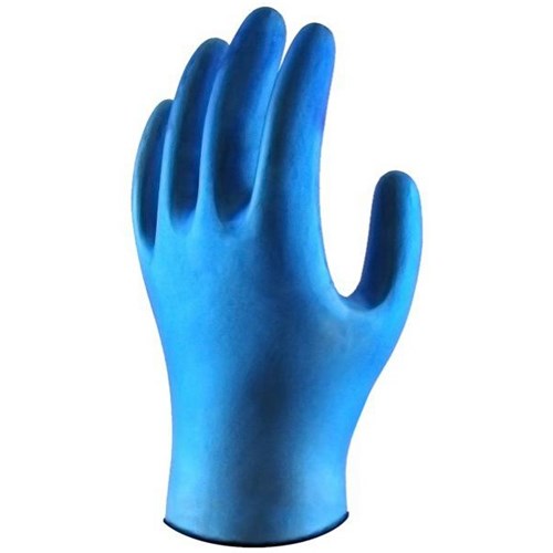 Lynn River Vinyl Disposable Gloves Powder Free Blue XL, Carton of 10 Packs