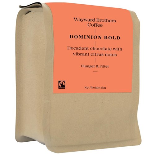 Wayward Brothers Plunger & Filter Ground Coffee Dominion Bold 1kg