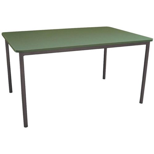 Rectangle School Table 750mm Green / Black