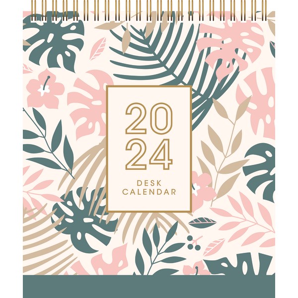 Collins Desk Calendar Top Opening 2024 Leaf OfficeMax NZ