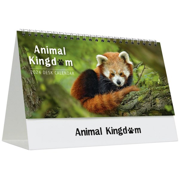 Easy2C Flip Over Desk Calendar 2024 Animal Kingdom OfficeMax NZ