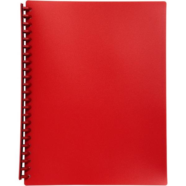 OfficeMax A4 Refillable Display Book 20 Pocket Red OfficeMax NZ