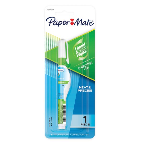 Paper Mate Liquid Paper All-purpose Correction Pen - 7 mL - 1 Each