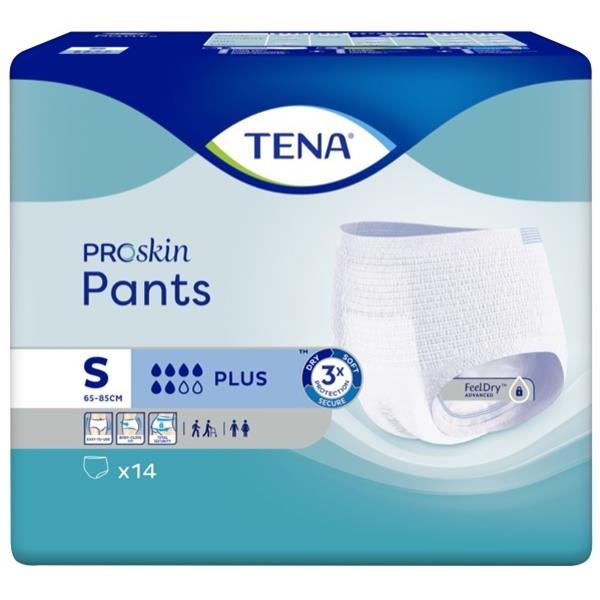 TENA ProSkin Incontinence Pants Plus Unisex Small, Pack of 14 ...