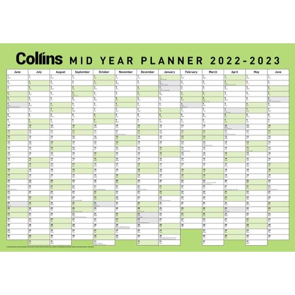Collins Large Mid Year Planner 1 June 2020 to 30 June 2021 OfficeMax NZ