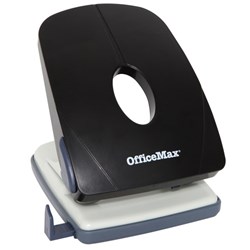 OfficeMax Fixed 3 Hole Punch 10 Sheet Black