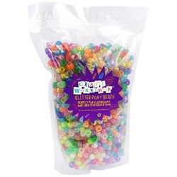 Rainbow Glitter Pony Beads