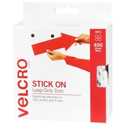 VELCRO® Brand 22mm White Stick On Hook And Loop Dots - 40 Pack - Bunnings  New Zealand