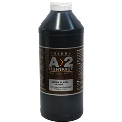 Chroma A>2 Acrylic - Mars Black, 1L Bottle