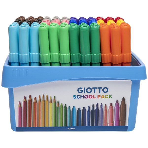 Box 12 colored jumbo felt pens Maxi