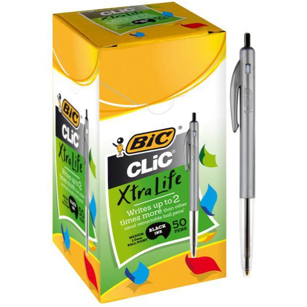 Bic AF69 Accountant Extra Fine Point Ballpoint Pen with Metal Clip