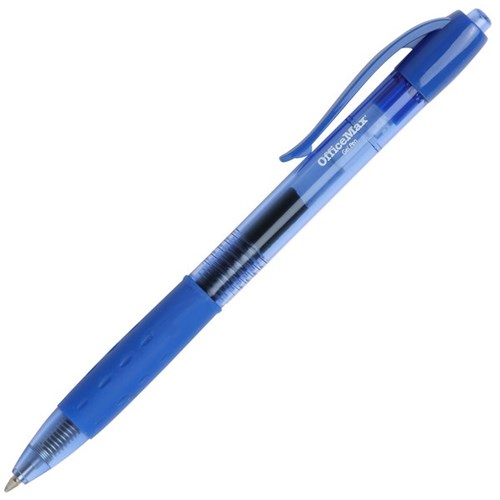 OfficeMax Blue Rollerball Pen Fine Tip OfficeMax NZ