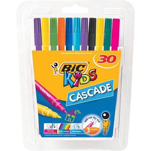 BIC Kids Visa Plastic Pot Felt-tip pens Set of 36