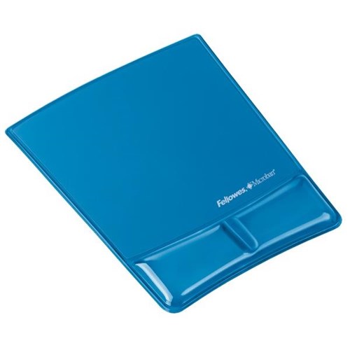 Fellowes Mouse Pad Gel Wrist Rest Blue Officemax Nz