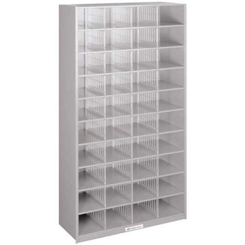 Precision Pigeon Hole Cabinet 40 Hole Silver Grey Officemax Nz