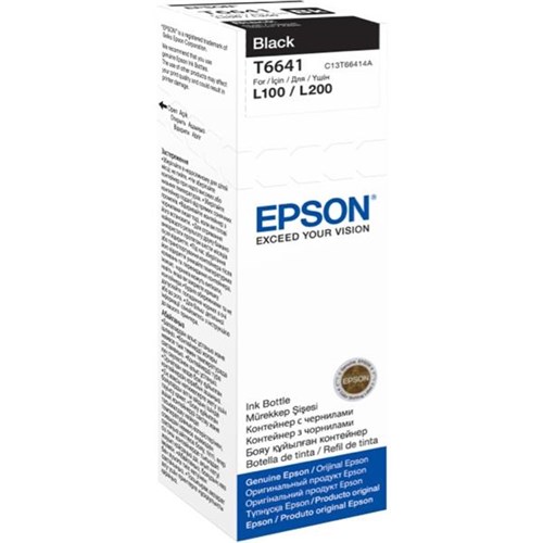 Epson T6641 EcoTank Ink Bottle 70ml Black | OfficeMax NZ