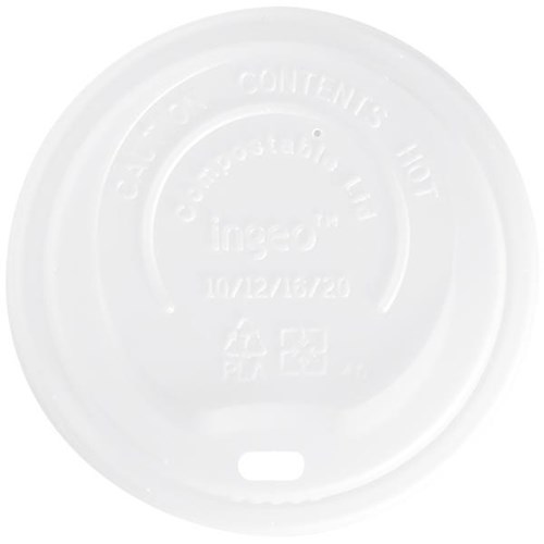 Biopak Plastic Cup Lid Large Carton Of 1000 Officemax Nz