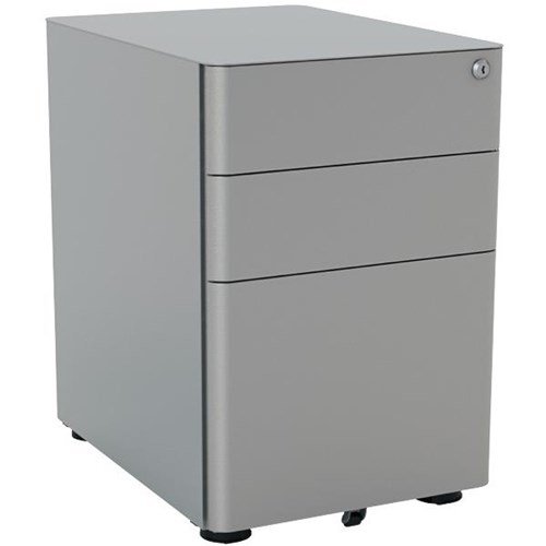 Agile Standard Mobile Pedestal 3 Drawer Silver Officemax Nz