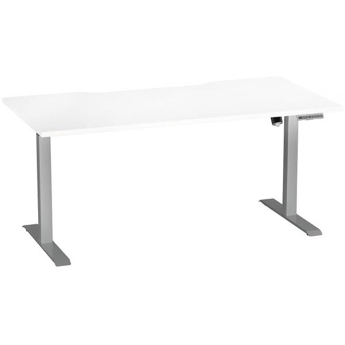 Breeze Active Electric Height Adjustable Desk No Usb 1600mm White