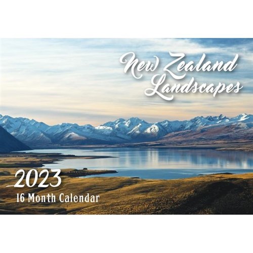 Biscay Wall Calendar A4 Month To View New Zealand Landscapes 2023 ...