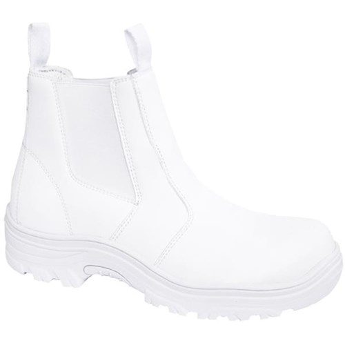 white safety boots