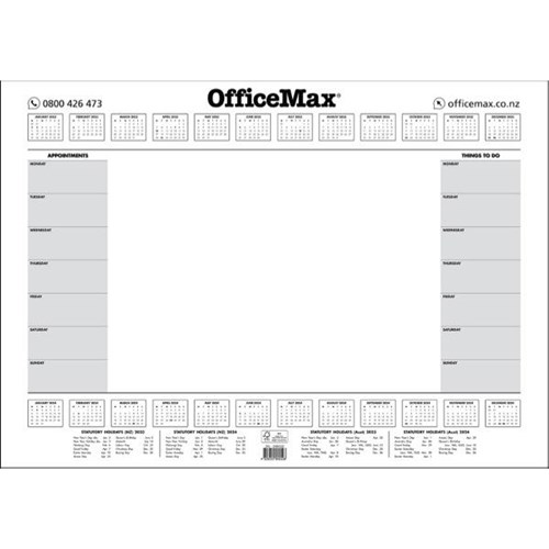 office max desk blotter