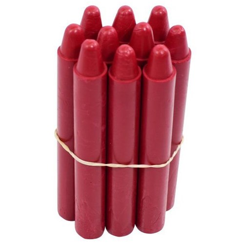 Soft Spectrum Metal Detectable Crayon Unwrapped Red, Pack of 100