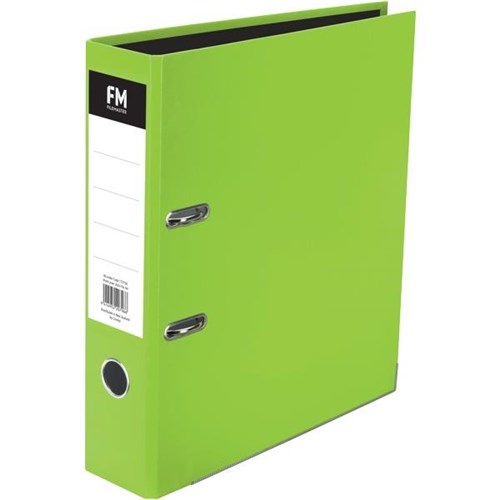 Fm Vivid Lever Arch File A4 Lime Green Officemax Nz