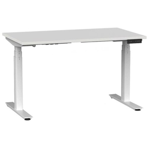 Agile 3 Electric Single Height Adjustable Desk 1200mm White White