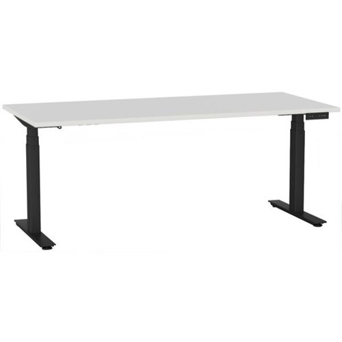 Agile 3 Electric Single Height Adjustable Desk 1800mm White Black