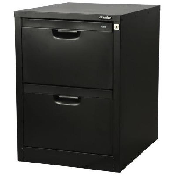 Europlan 2 Drawer Under Desk Filing Cabinet Matt Black Officemax Nz