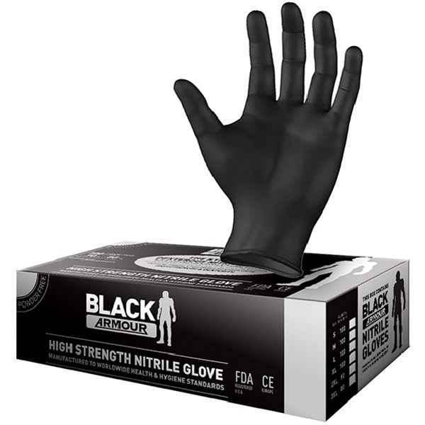 nitrile gloves bleach