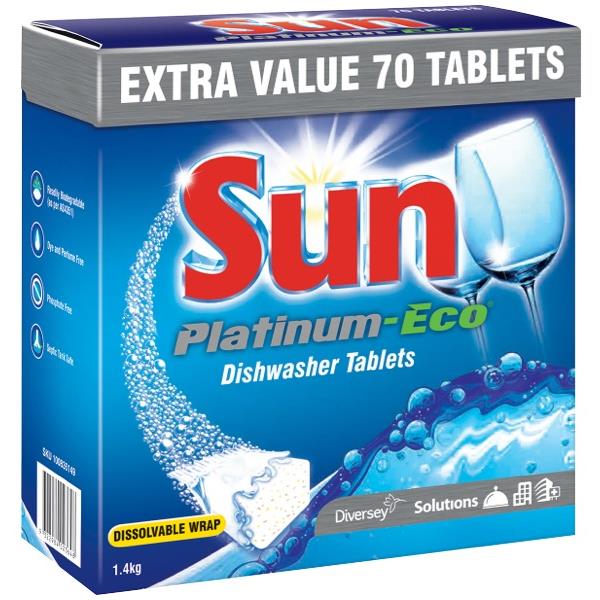 Sun Dishwashing Tablets PlatinumEco, Box of 70 OfficeMax NZ