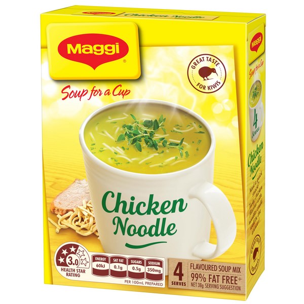 Maggi Soup For A Cup Chicken Noodle 9.5g, Pack of 4 | OfficeMax NZ