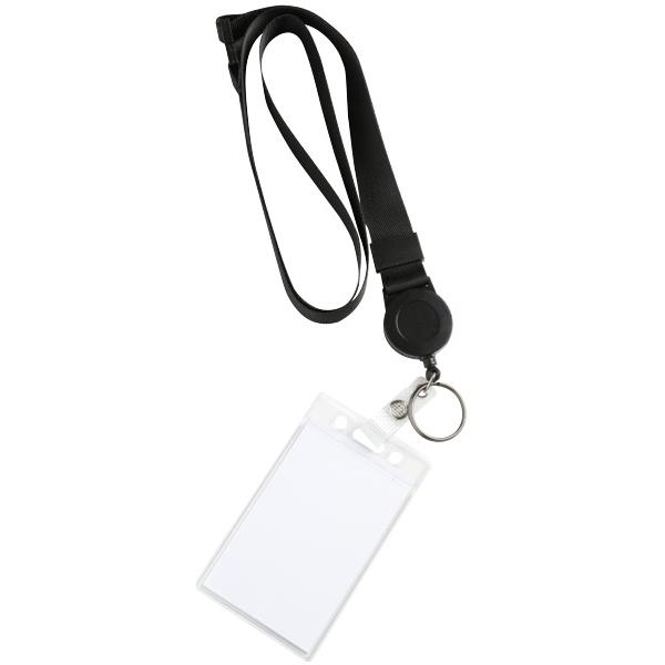 Dixon Lanyard with Retractable Reel, Card Clip & Key Ring Pack of 10 ...