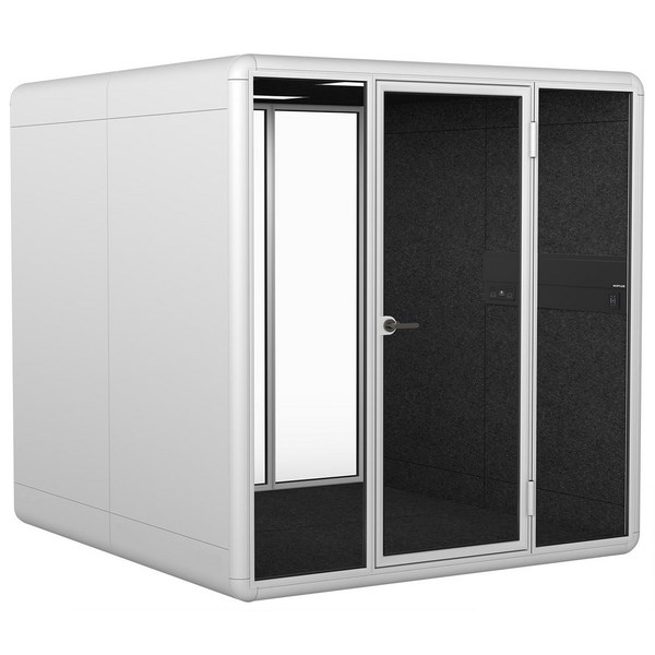 Koplus Kolo Duo+ Meeting Booth White/Grey | OfficeMax NZ