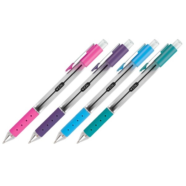 Tul Assorted Retractable Gel Rollerball Pens Bullet Medium, Pack of 4 ...