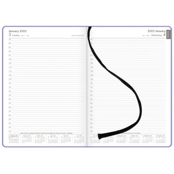 OfficeMax A41 Half Hourly Appointment Hard Cover Diary A4 1 Day To A ...