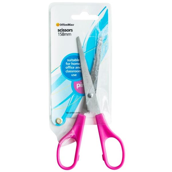 OfficeMax Scissors 158mm Pink | OfficeMax NZ