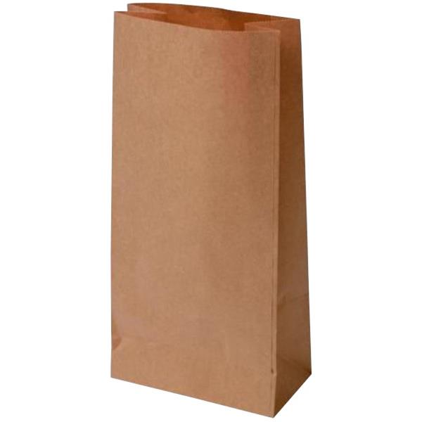 Block Bottom Paper Bags No.3 178x100x390mm Brown, Carton of 200 ...