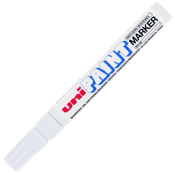 Uni White Paint Marker Pen Medium Tip OfficeMax NZ