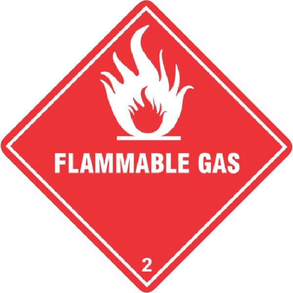 Shipping Label Flammable Gas 2 99x99mm, Roll of 500 | OfficeMax NZ