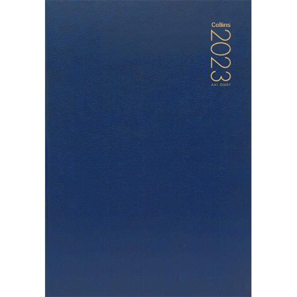 Collins A41 Diary A4 1 Day To A Page 2023 Blue | OfficeMax NZ