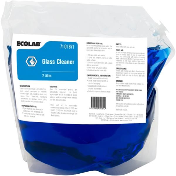 Ecolab Glass Cleaner 2 Litre OfficeMax NZ