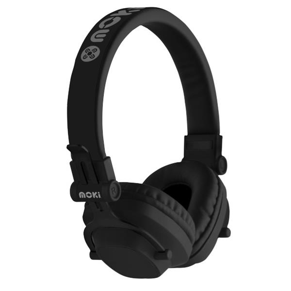 Moki Exo Double Black Bluetooth Headphones | OfficeMax NZ