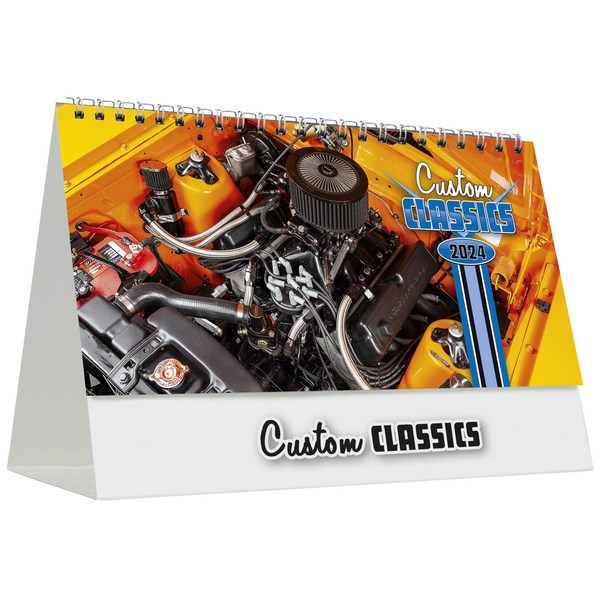 Easy2C Desk Calendar Month To View Custom Classics Cars 2024 OfficeMax NZ