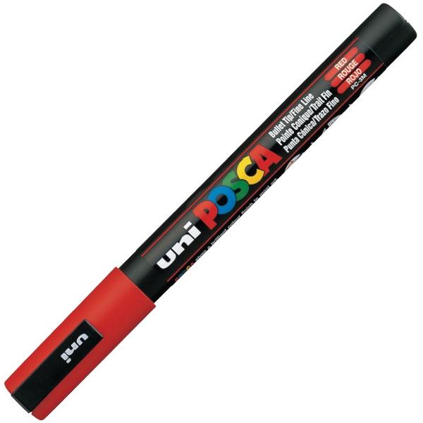 Uni Posca Paint Marker Pen Fine Tip Red OfficeMax NZ