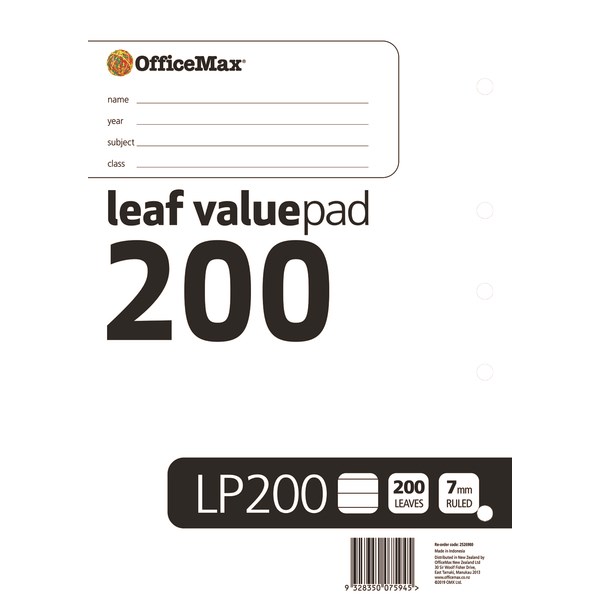 Officemax Newsprint Pad Plain 200x125mm 100 Leaf