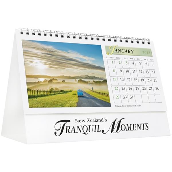 Easy2C Desk Calendar Month To View NZ Tranquil Moments 2023 OfficeMax NZ